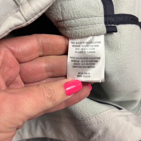 LOLE Women’s Light Grey Glowing Jacket Soft Shell Trench Coat size: XS (2-4) - Picture 6 of 8